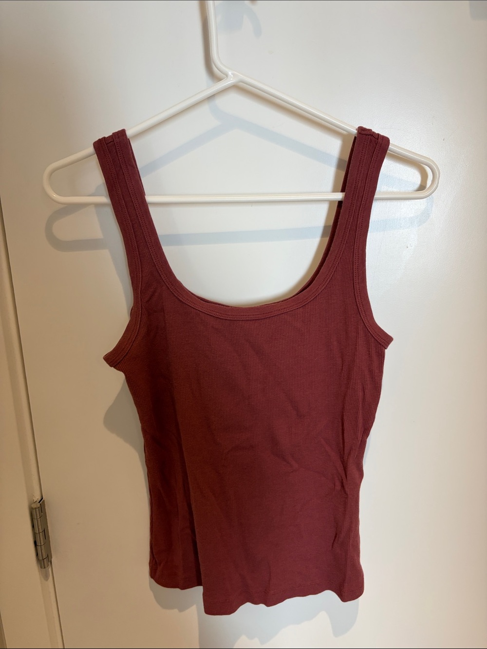 Dynamite Ribbed Tank Top - Wine